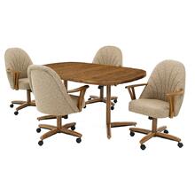 Table Base: Twin Legs (chestnut)