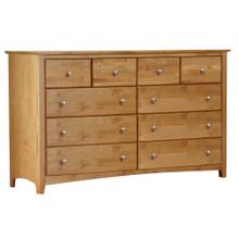 Alder Shaker 10 Drawer Dresser