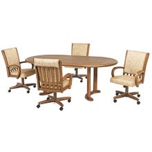 Table Base: Twin Legs (chestnut)