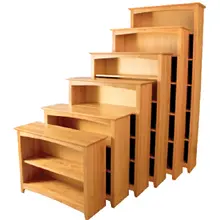 24" 30" 36" 48" Alder Shaker Bookcases
