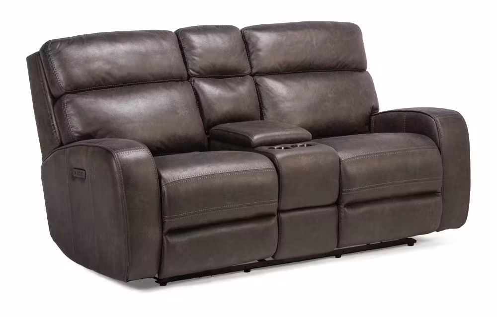 Tomkins Park Power Reclining Loveseat with Console & Power Headrests