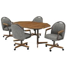 Table Base: Twin Legs (chestnut & bronze)