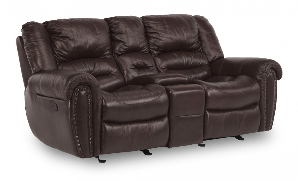 Town Gliding Reclining Loveseat with console