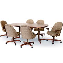 Table Base: Twin Legs (walnut & bronze)