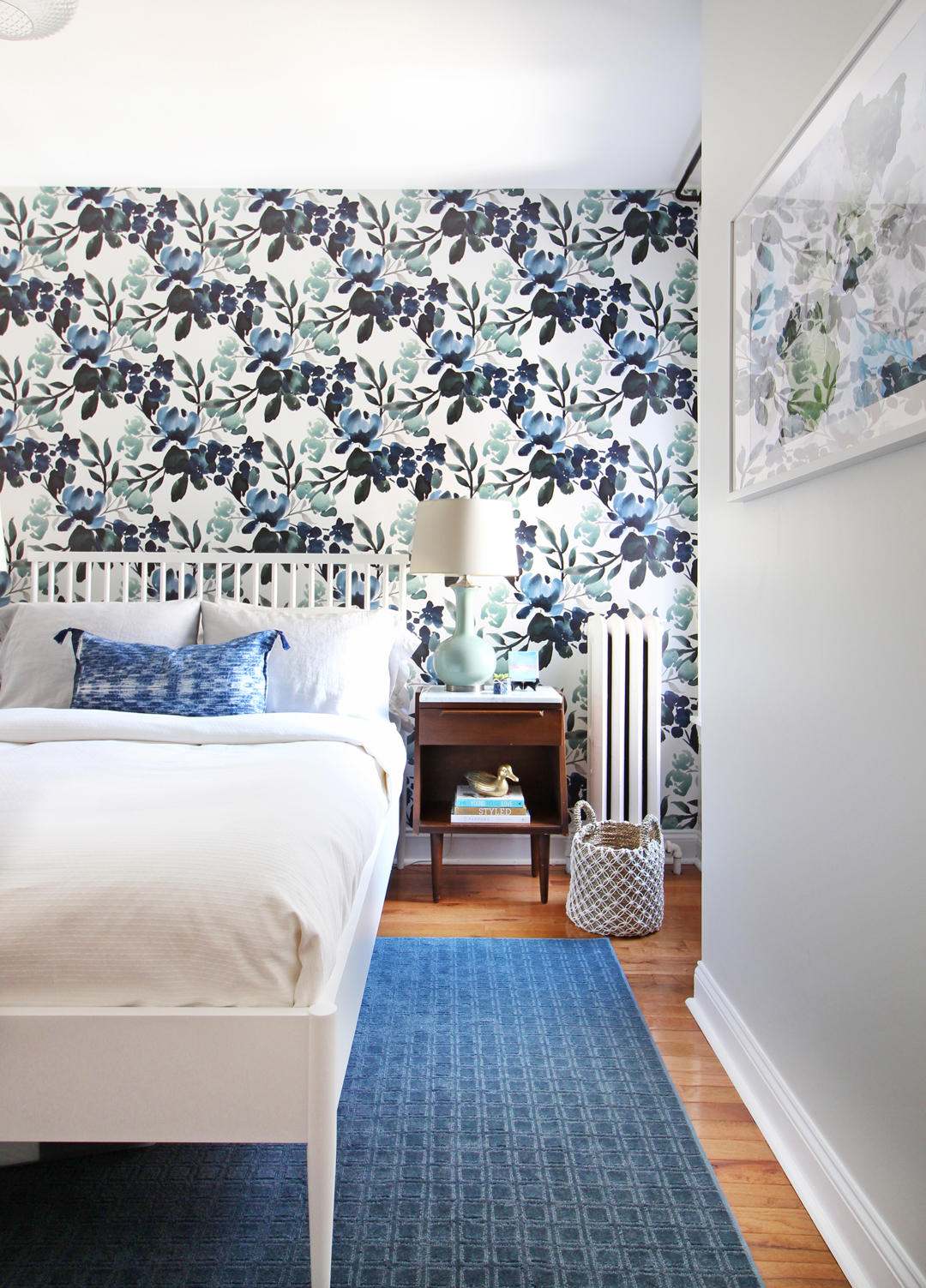 Rug placement in bedrooms